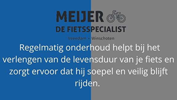 Regelmatig onderhoud voor de fiets is belangrijk.
